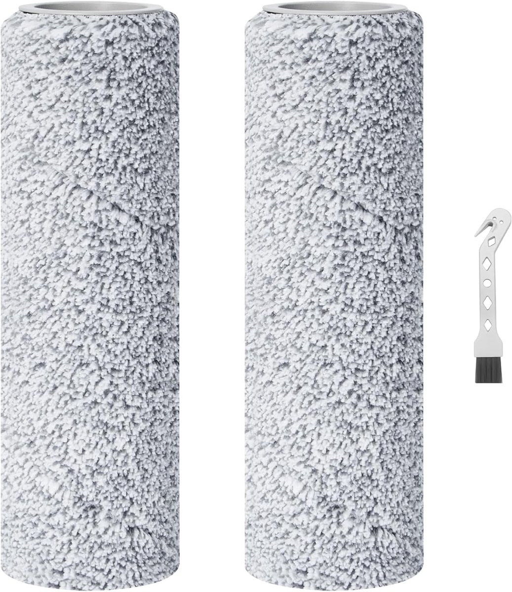2 stuks mop-reinigingsroller voor Ecovacs Deebot X8 Pro Omni/X8 Omni robotstofzuiger, reserveonderdelen, dweilstaart voor robotstofzuiger, rolmop voor robotstofzuiger