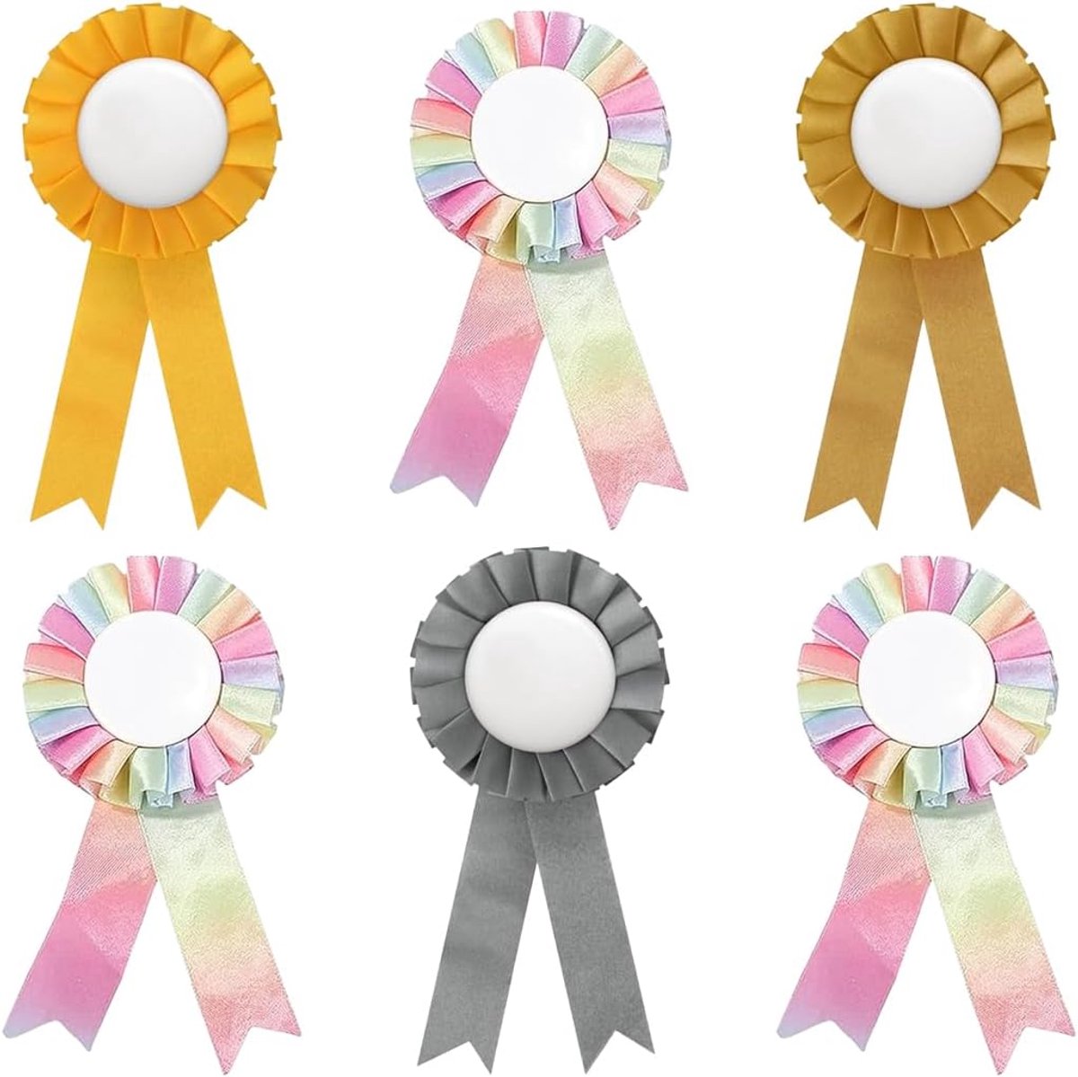 6 stuks accessoires hobby paard, rozetten voor winnende paard