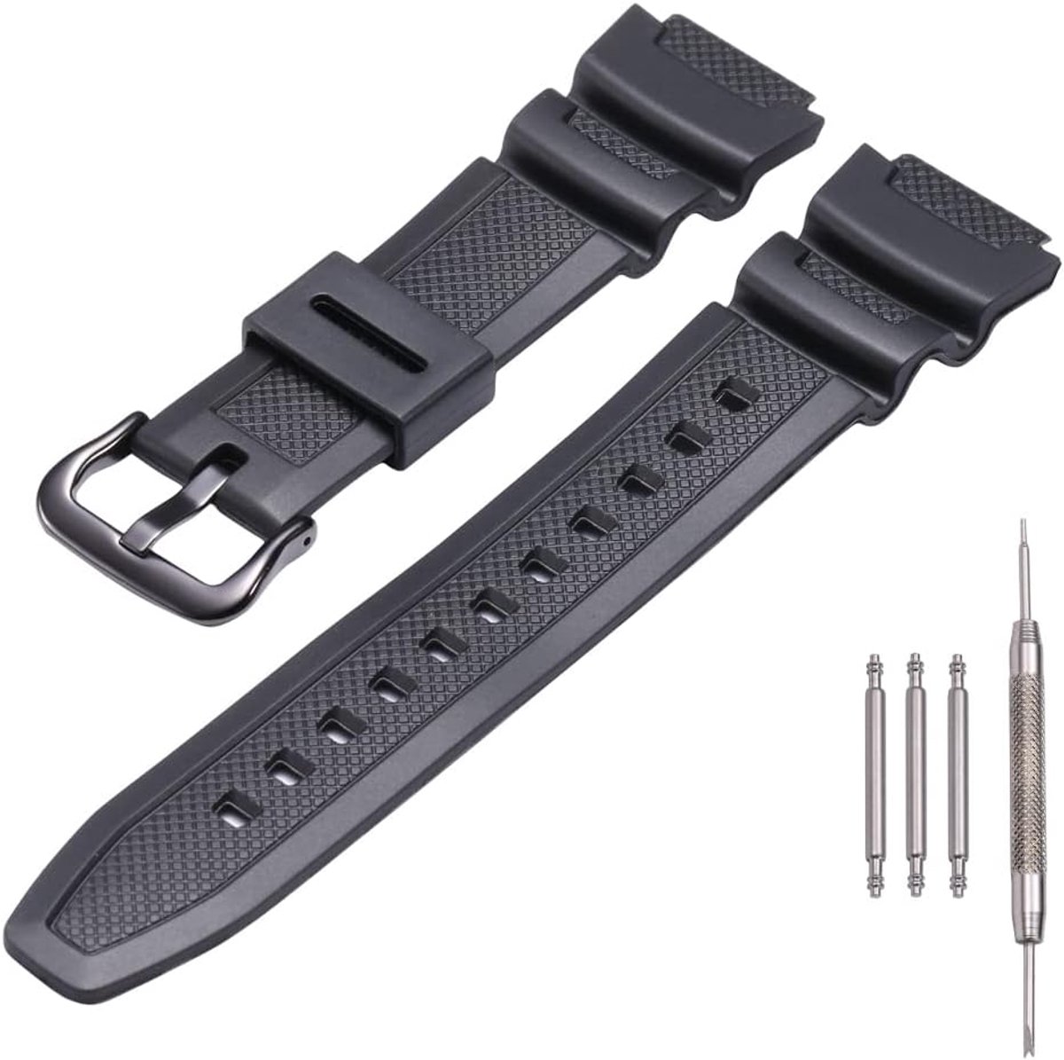 horlogeband van natuurlijke hars, compatibel met Casio Ae-1200