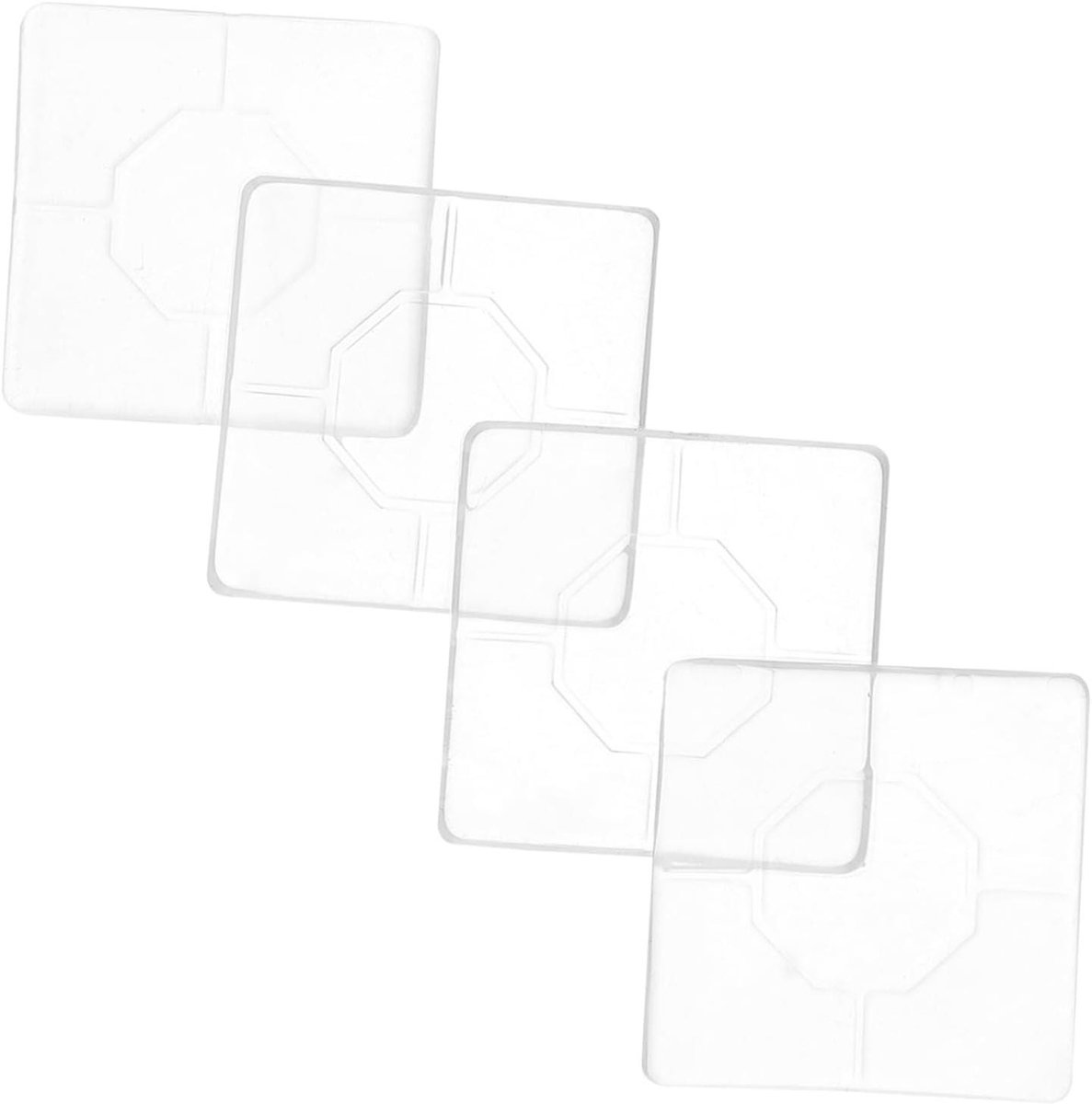Meubel Pads - Stoelpootbeschermers Vloerbeschermers - Meubels Stabiliseren - Zelfklevend Antislip - 4x4 cm - Lichtgrijs