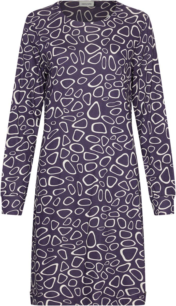 Pastunette Nachthemd - Purple Pebbles - Katoen/Modal - Paars