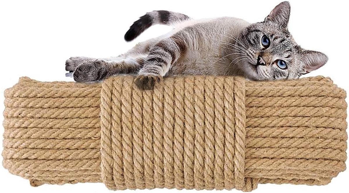 Sisal touw 6mm - 100% natuurlijk - sterke elasticiteit - ideaal voor decoratie - ShopVlot