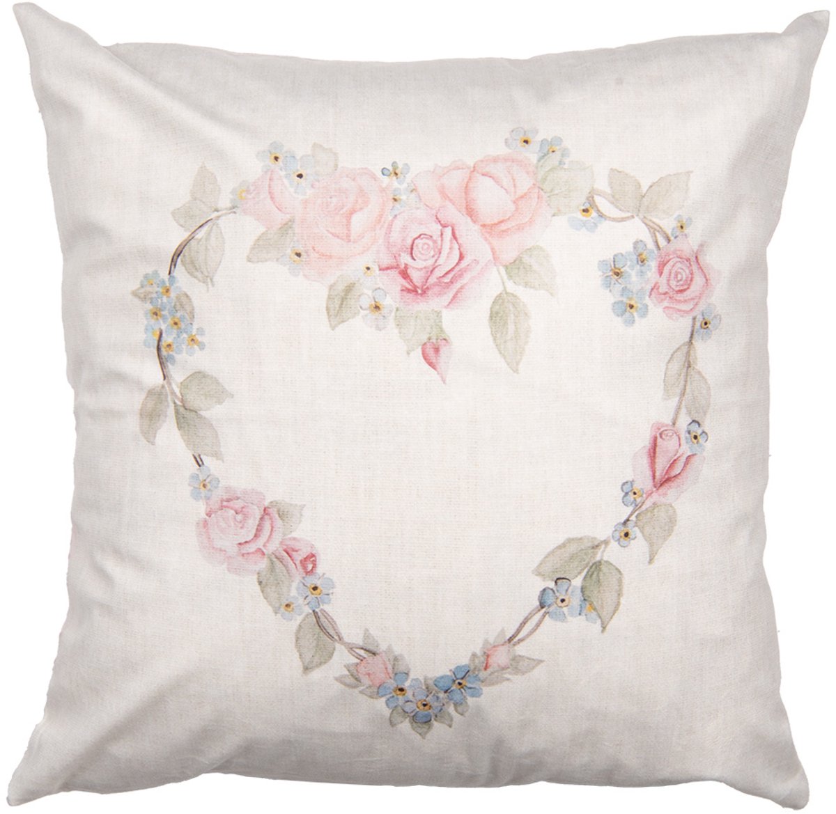 Clayre & Eef Sierkussen Beige Synthetisch