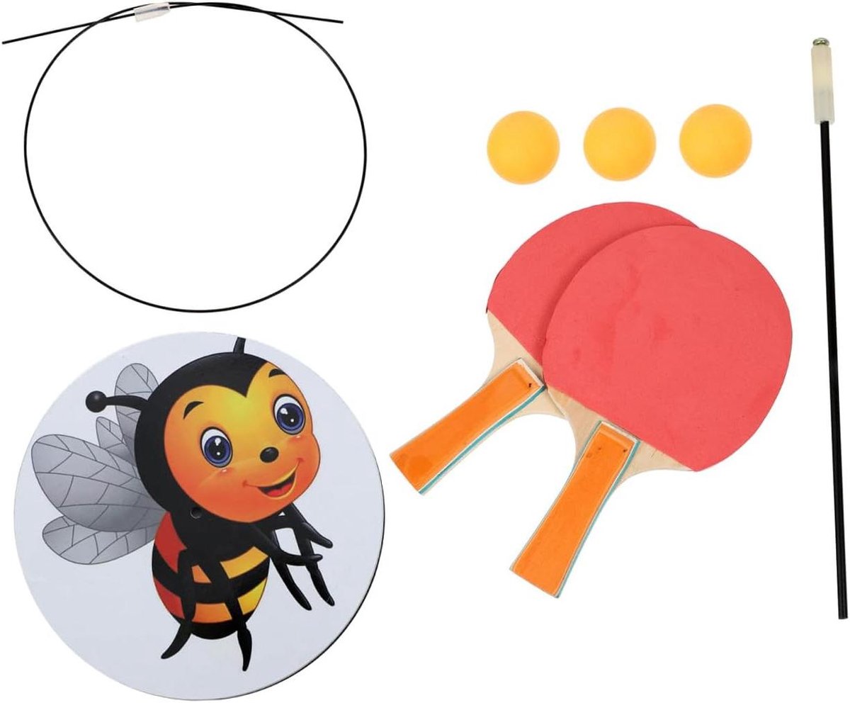 Tafeltennis Training Apparatuur - Pingpong Trainer - Vaardigheden Trainen - Elastische Schacht - 90 x 16 x 16 cm - Meerkleurig