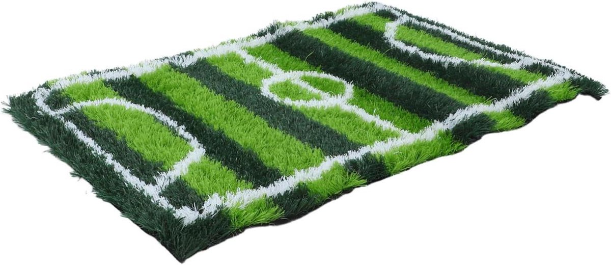 Kunstgras Tapijt - Voetbal Tapijt - Voetbal Spelen - Realistisch Grasontwerp - 60x40 cm - Groen