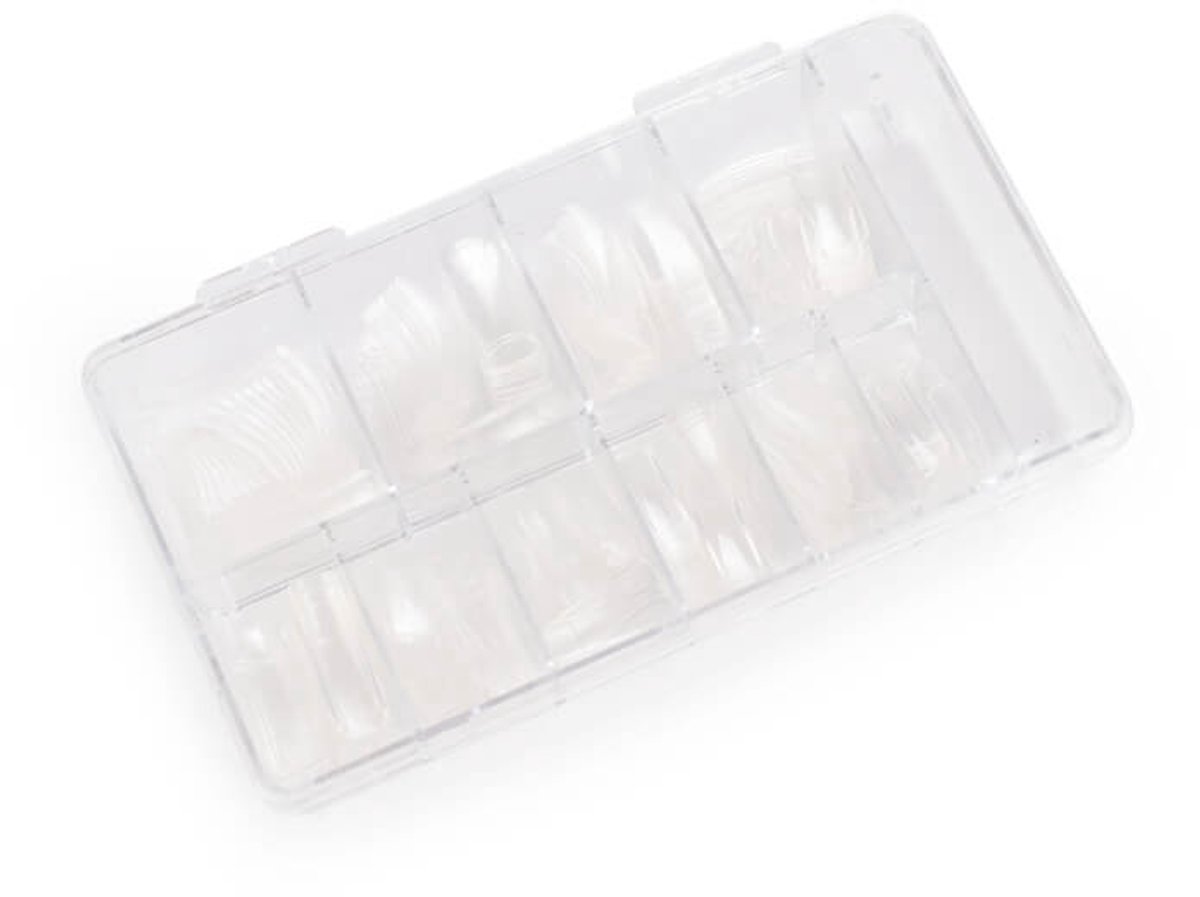 Cosmetics Zone Nagel Tip Box Met Tips Clear 120 stuks