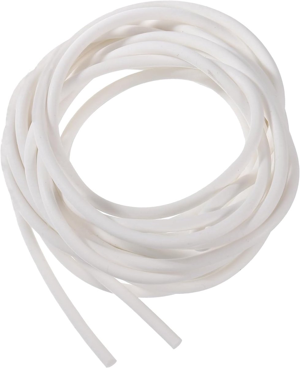 sourcing map Afdichtstrip van siliconen, 4 mm, diameter 2,5 meter