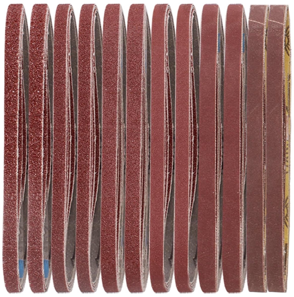 Banden 9 x 533 mm (3 x korrel 40/80/120/240/400/800) Schuurbanden