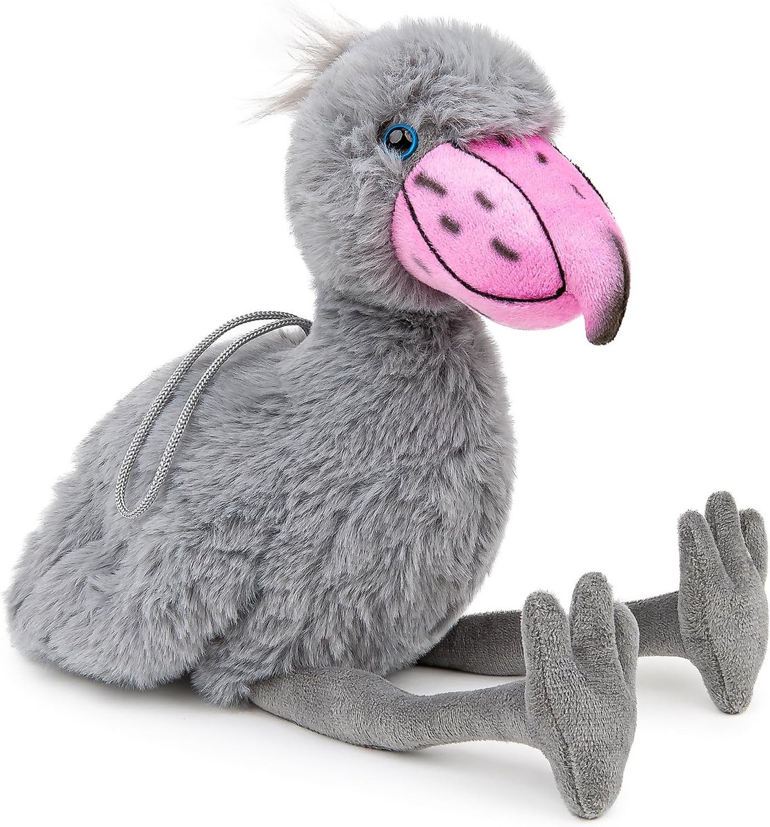 Shoebill ooievaar sleutelhanger zacht 19 cm schattig schattig pluizig