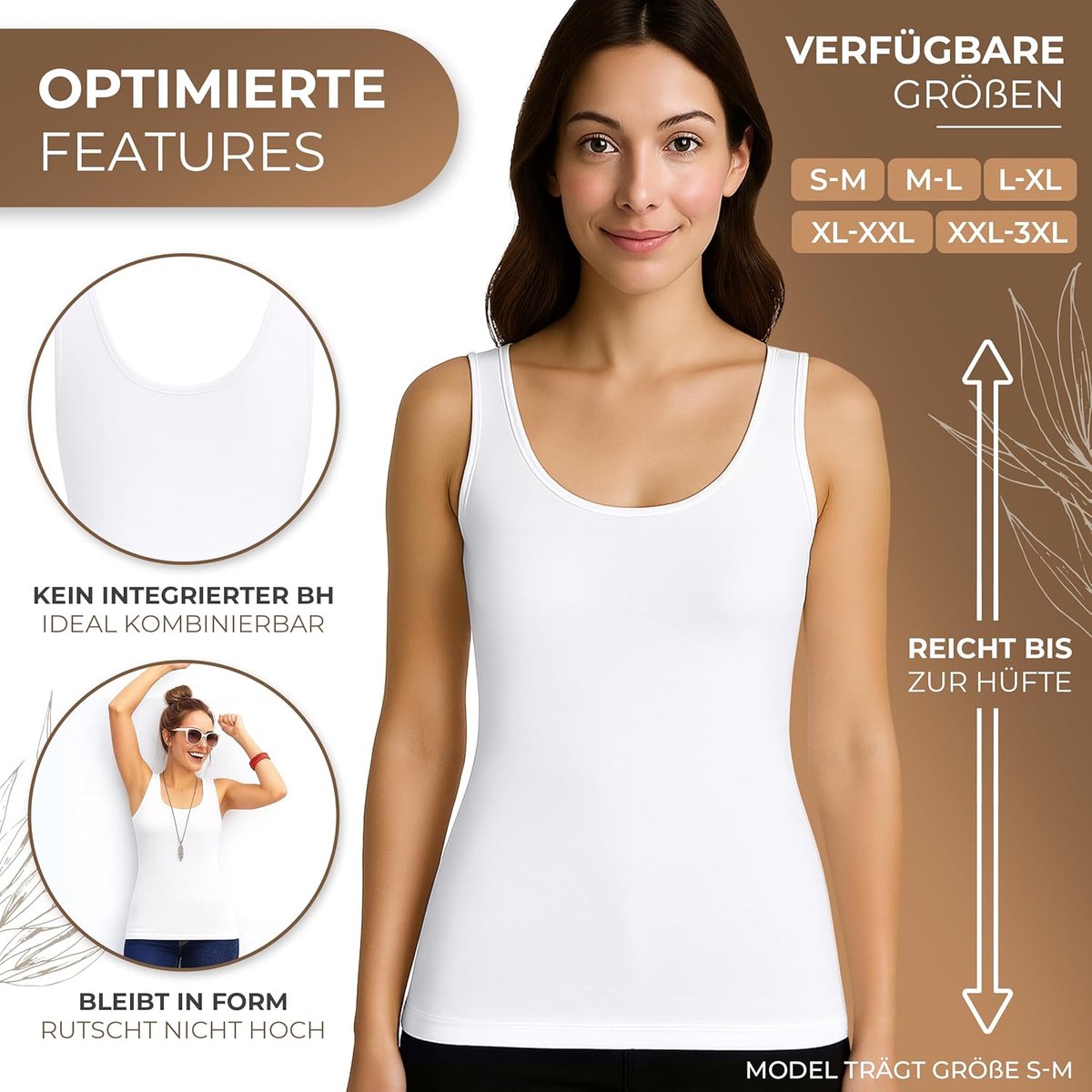 3-pack Longshirt Dames Ondershirts Basic Feel Good Microvezel
