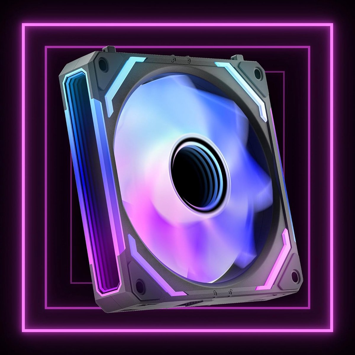 Cosmiq Reverse Blade 120Mm Argb Pc Case Fan (1 Pack) Infinity Mirror