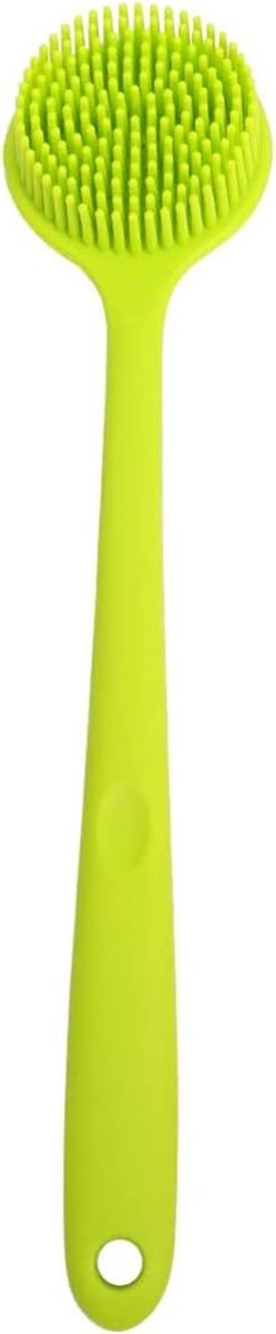 Badborstel Lange Steel - Lichaamsborstel Exfoliërend - Douchen Reinigen - Dubbelzijdig Ontwerp - 38 cm - Groen