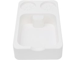 Koffie Tamper Station - Aanstampstation Koffiezetapparaat - Koffie Bereiden - Slagvast ABS Materiaal - Universeel 51-58mm - Wit