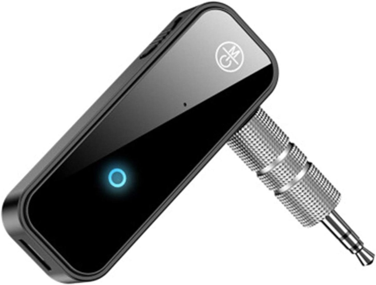 Bluetooth Audio Adapter - 2-in-1 Ontvanger Zender - Muziek Streamen Auto - Handsfree Bellen Mogelijk - 5.95cm x 2.2cm - Zwart
