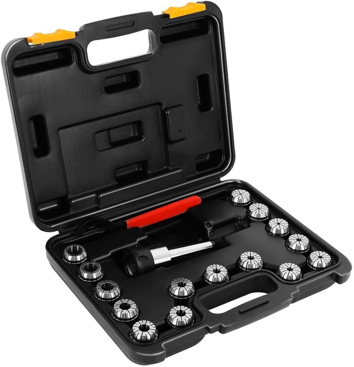 Freesset met Spanhouders - Spantanghouder Set - Precisiebewerking - Hoge Nauwkeurigheid - 15 stuks - Metaal