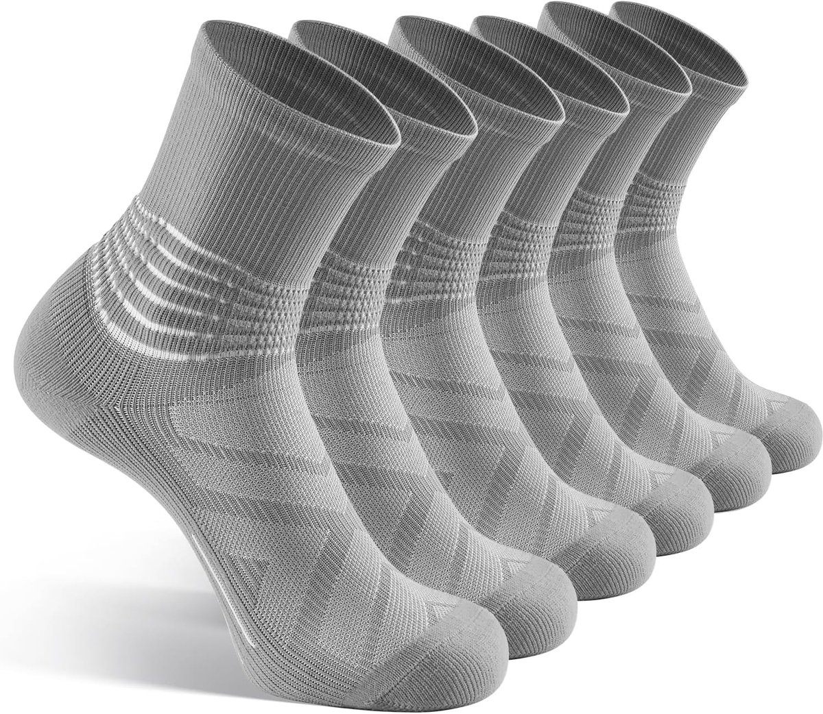 Compressiekousen voor dames en heren, compressiesokken, enkelsteun, compressiesokken voor plantaire fasciitis, 3 paar, vochtafvoerend