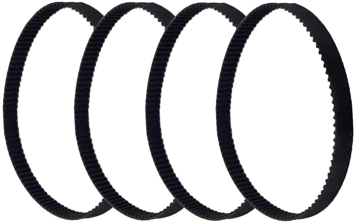 tandriemen met gesloten lus, rubber, 2GT, 6 mm, 3D-printeronderdelen, 1220 mm, synchrone riemen, set van 4 stuks