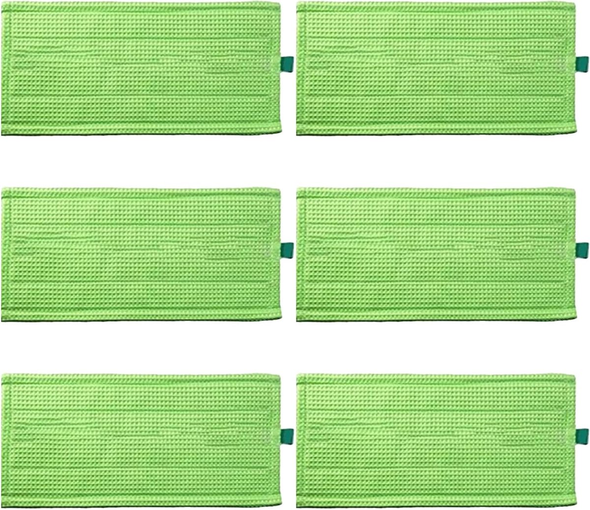 6 stuks vervangende microvezel vloerwisserpads, compatibel met Kobold SP600, SP600S, Vorwerk MF600, SP600, SPB100, SP7 stofzuiger, herbruikbaar en wasbaar