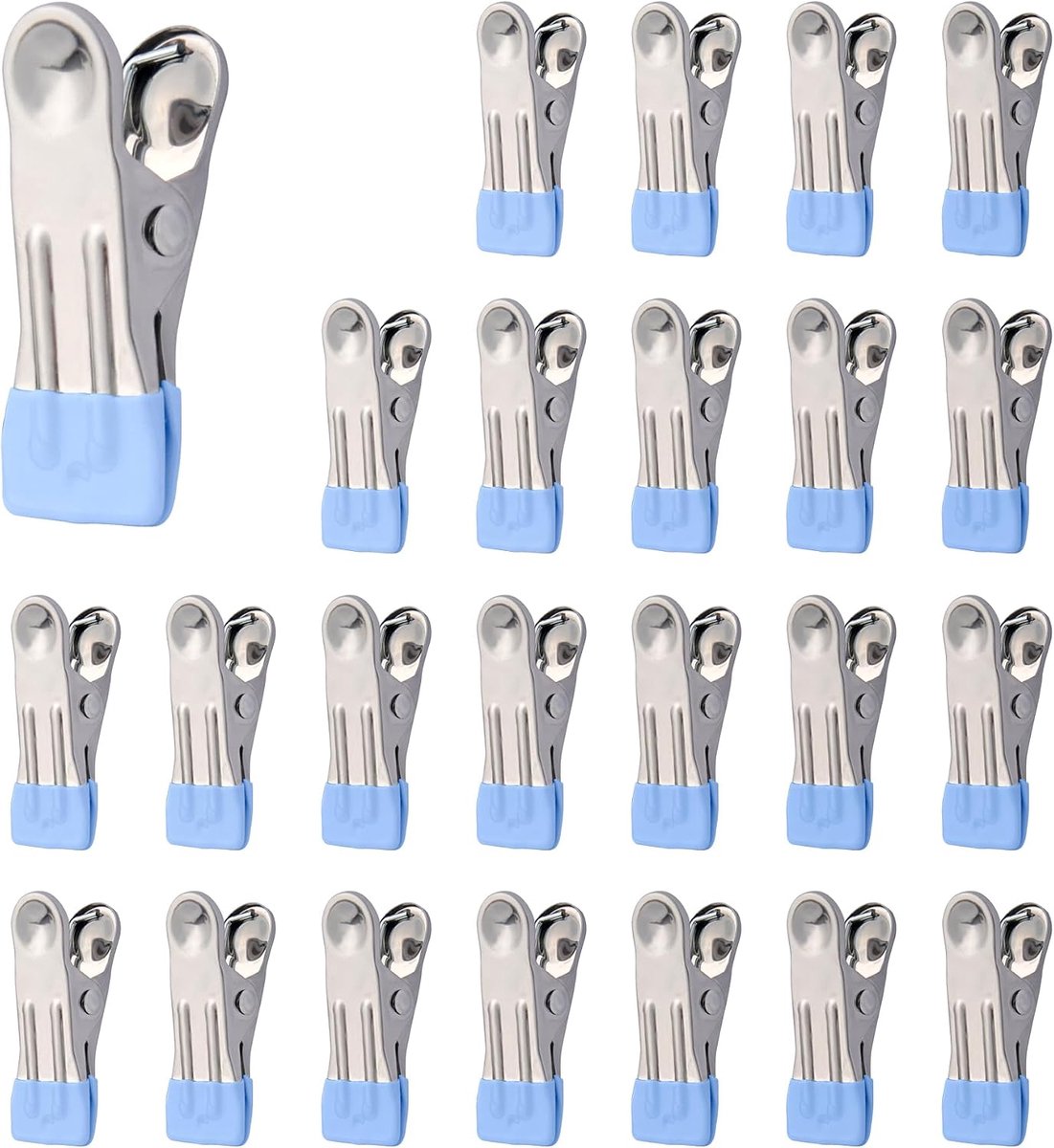 Wasknijpers, Antislip Spoorloos | Metalen Knijpers – Roestvrijstalen Knijpers Voor Handdoeken, Sokken, Ondergoed, Voedselafdichting En Foto'S.