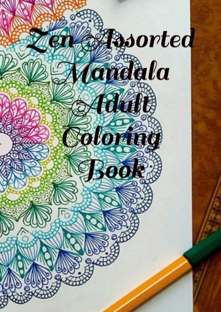 Assorted Mandala Adult Coloring Book
