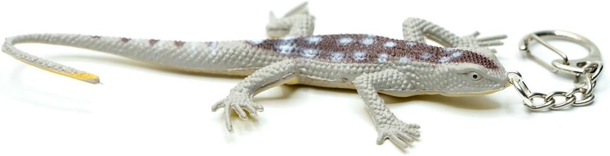 Gekko Sleutelhanger Salamander Gecko Echse hagedis punten bruin - handgemaakt modesieraad I hanger sleutelring sleutelband sleutelring