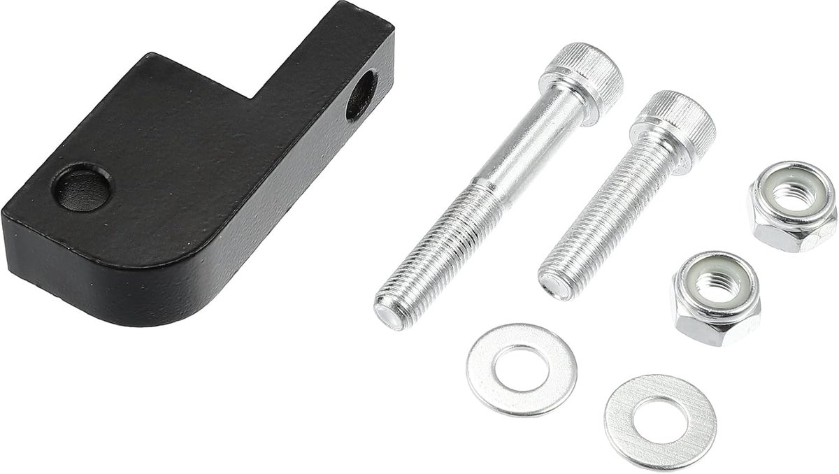 AUTOHAUX 1 set koplampen verlengblok voor Harley Davidson 39-49 mm | zwart, zilverkleurig, metaal, 83 mm, 38,5 mm, 50 mm, 10,4 mm, 74,5 mm, 49,7 mm, 9,8 mm, slijtvast, eenvoudige installatie