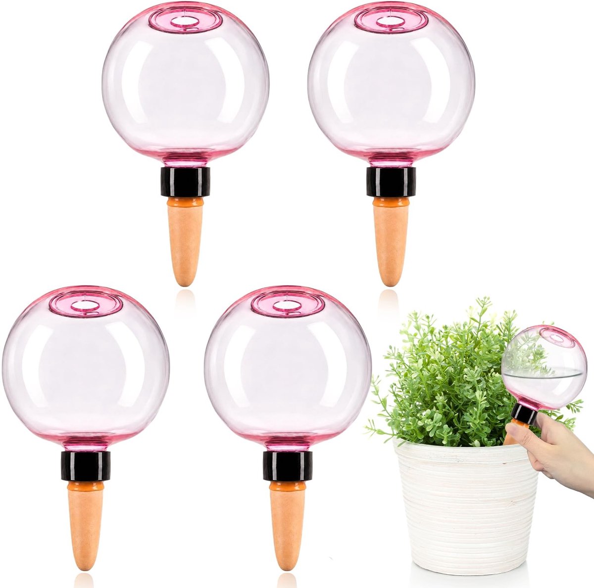 Omgoods - Bewateringsballen voor Planten - 4 Stuks Zelfbewatering