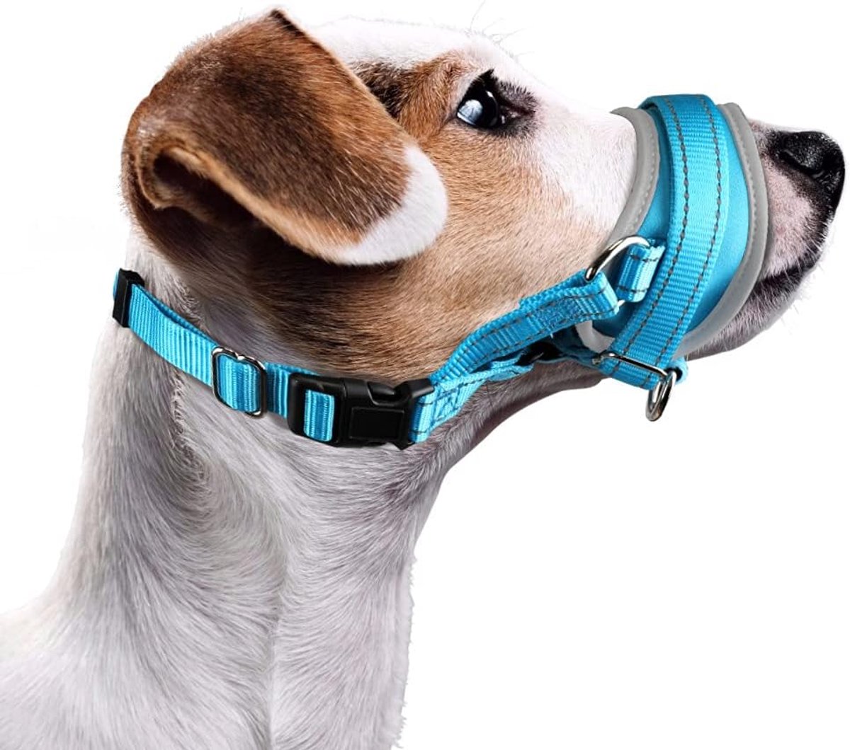 Zachte nylon muilkorf voor honden - verstelbare hondenmondbescherming, voorkomt bijten en blaffen, duurzaam, kleine tot grote maten