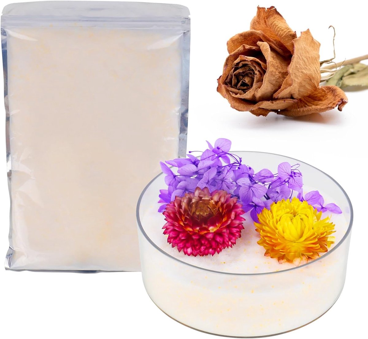 500g - Silicagel Zakken - Silica Vochtdrogen - Bloemen & Planten - Oranje