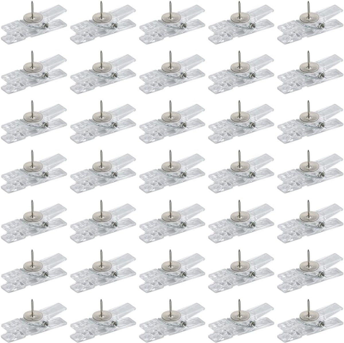 50 stuks doorzichtige push-pin clips kurk bordspelden kleine mini plastic spijkers punaises wasknijper paperclips pushpins accessoires sets voor doe-het-zelf borden foto's kantoren school