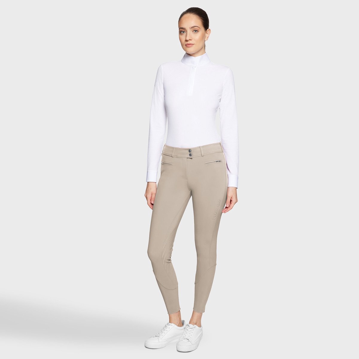 Samshield Chloe Rijbroek Dames Full Grip Hoge Taille XS Sand