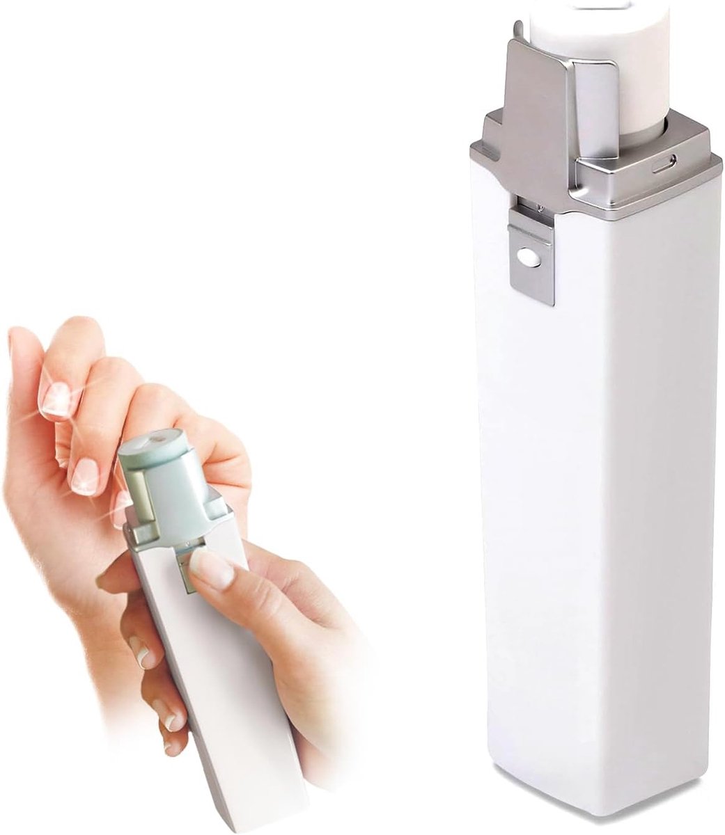 Automatische elektrische nagelpolijstmachine, automatisch rotatiesysteem met 2 verschillende rollen, voor het gladmaken en polijsten, ideaal voor manicure en pedicure