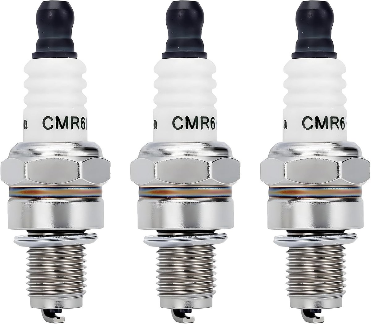 Vervangende bougies voor tuinmachines - 3-pack - CMR6H - Verhoogde prestaties voor trimmers en meer - SnelShoppen