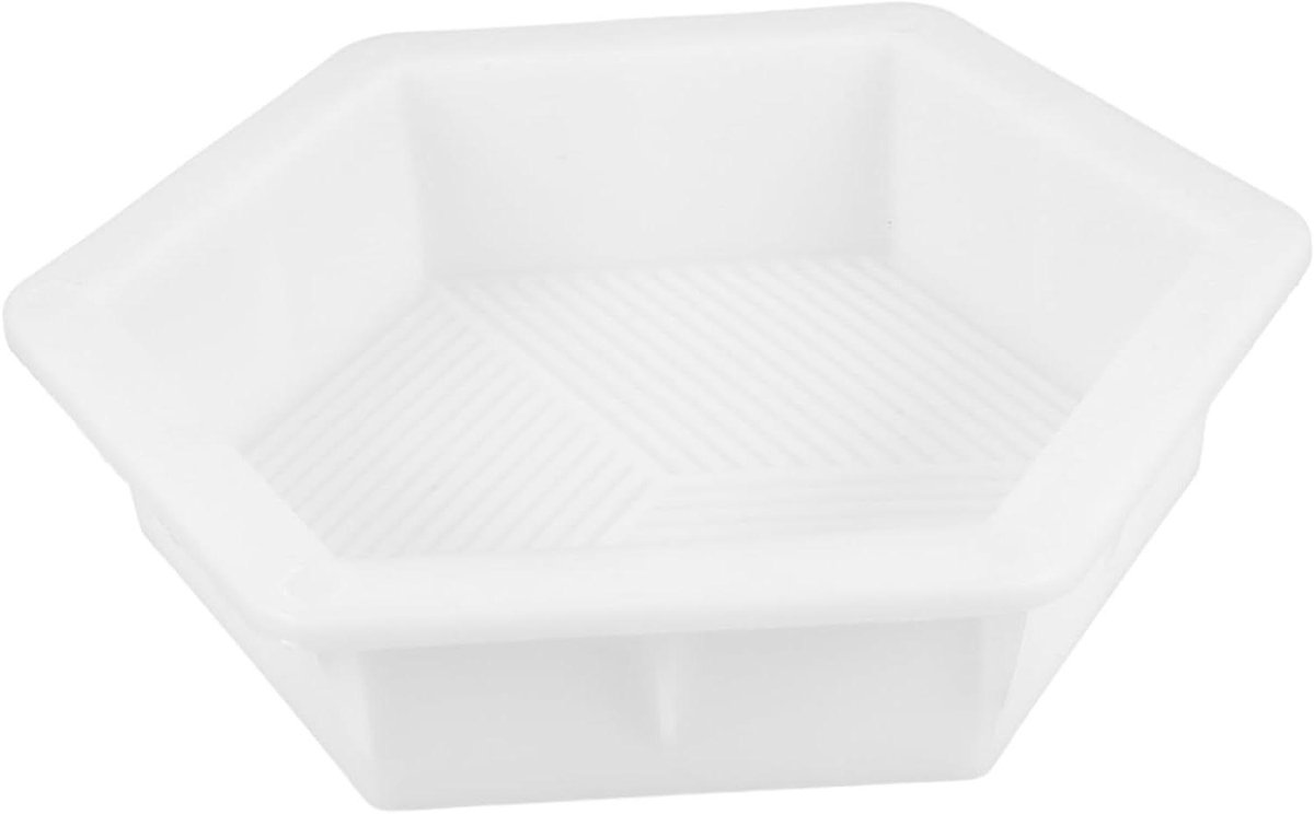 Betonnen Steen Mal - Looppad Vorm - Tuin Bestraten - Herbruikbaar Materiaal - 24.5 x 24.5 x 6 cm - Grijs