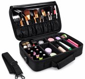Trousse à cosmétiques - Trousse à maquillage avec compartiments réglables - Trousse à maquillage et à ongles - Beauty Case - 41x31x15CM