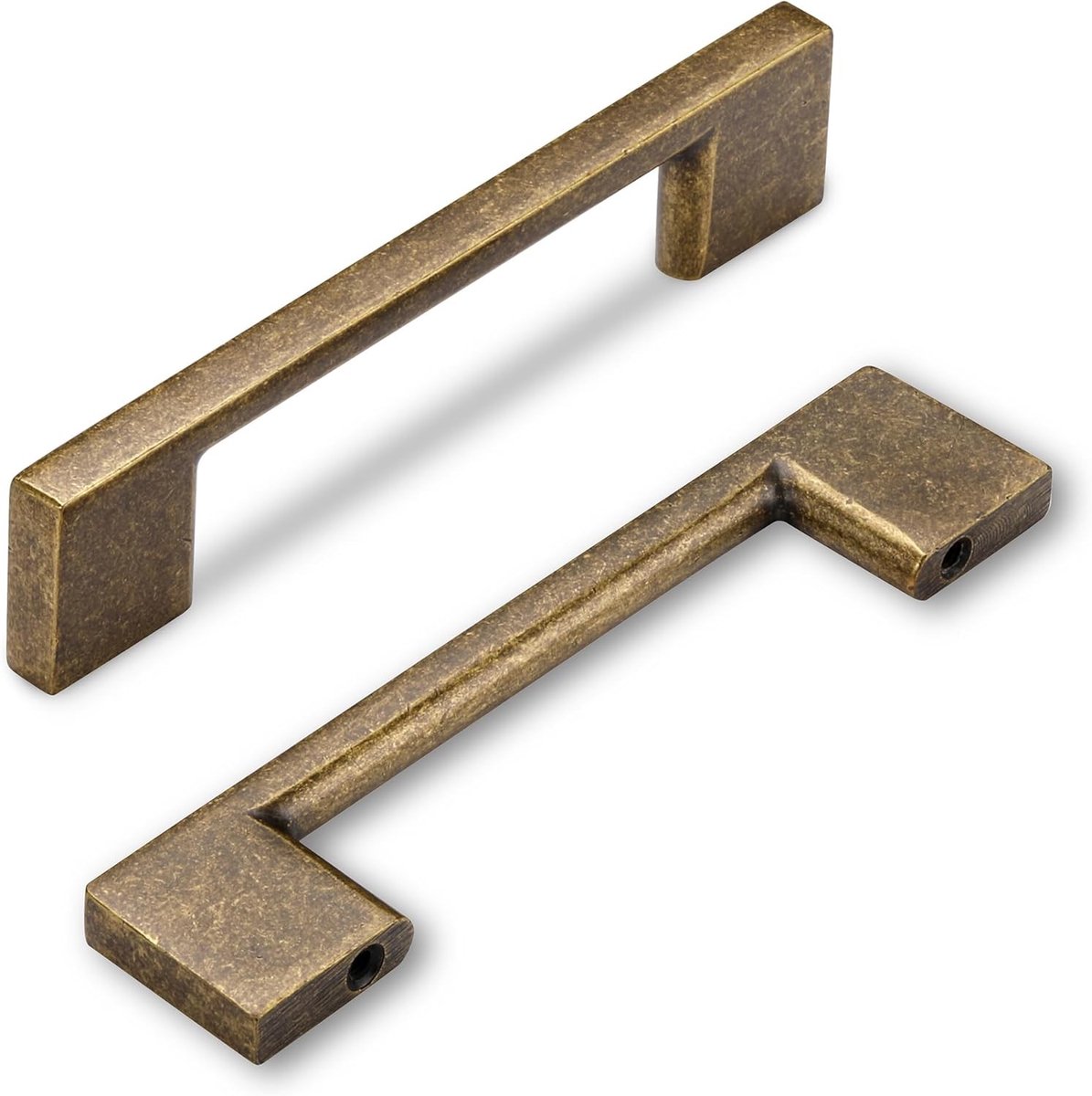 6 Stuks Keukenmeubel Handgrepen 128mm, Antiek Messing Ladehandgrepen voor Meubels en Kastdeuren