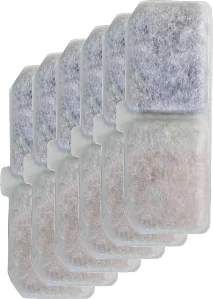 filter - 6 Stuks Filters voor Luxe Drinkfontein Kat & Hond - Hoge Kwaliteit Drinkfonteinen Vervangfilters - Kattenfontein Drinkfonteinfilter
