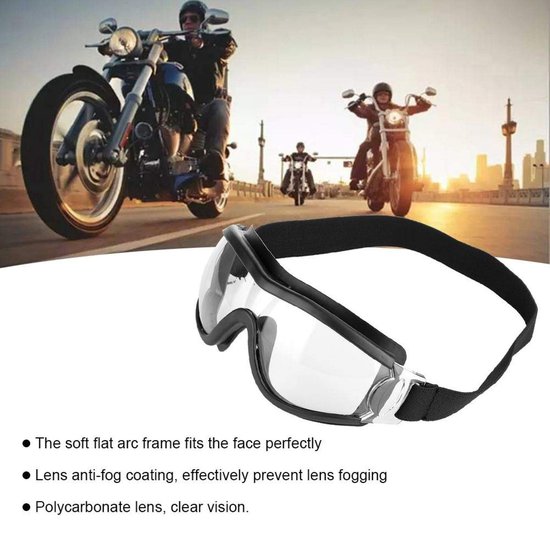 Dailygoods- Veiligheidsbril R3B450 - Stofdicht - Winddicht - Anti-Fog - Spatwaterdicht - Beschermende Bril - Innovatief ontwerp - Motorbril van Dailygoods — afbeelding 5