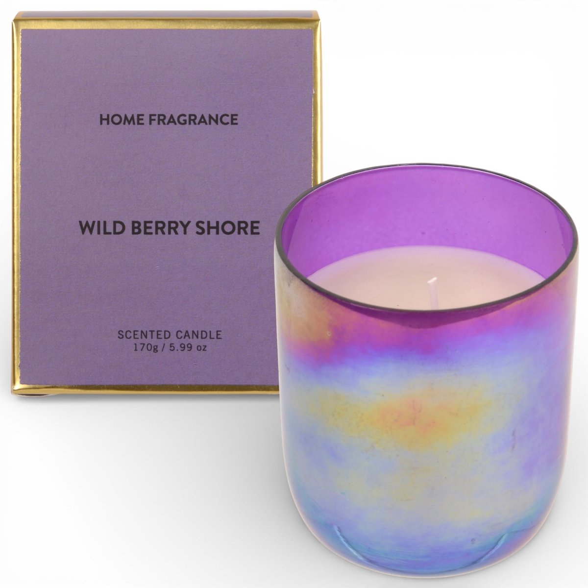 Dailygoods- Geurkaars 170 g - Iriserend Glas - Katoenen Lont - Brandduur 25 Uur - Decoratief Kaarsglas - Harmonieuze Geur - Geurkaarsen