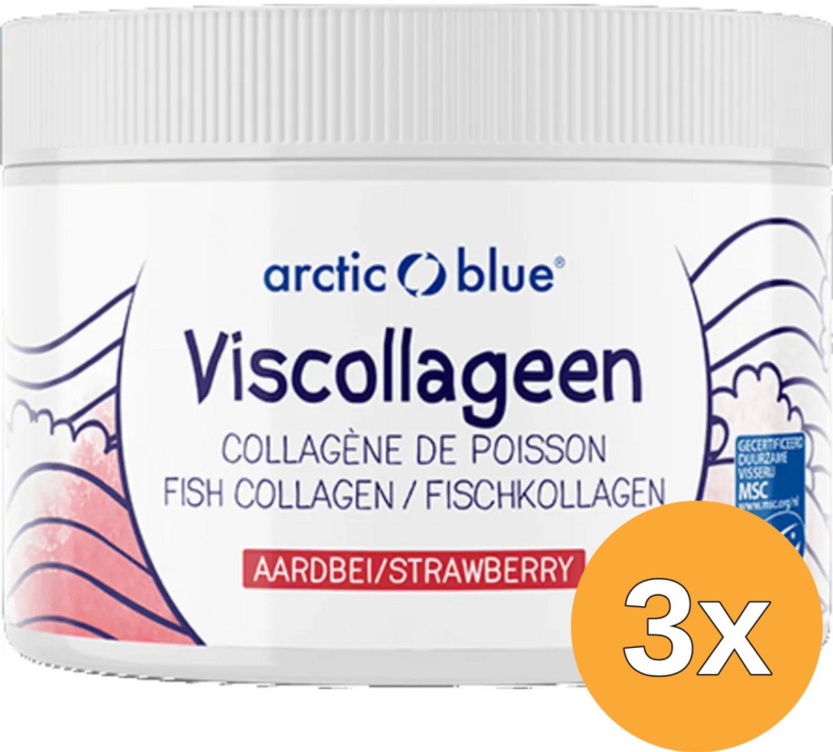 3x Arctic Blue Pure Arctische Msc Collageen Nl/F (150 gr)