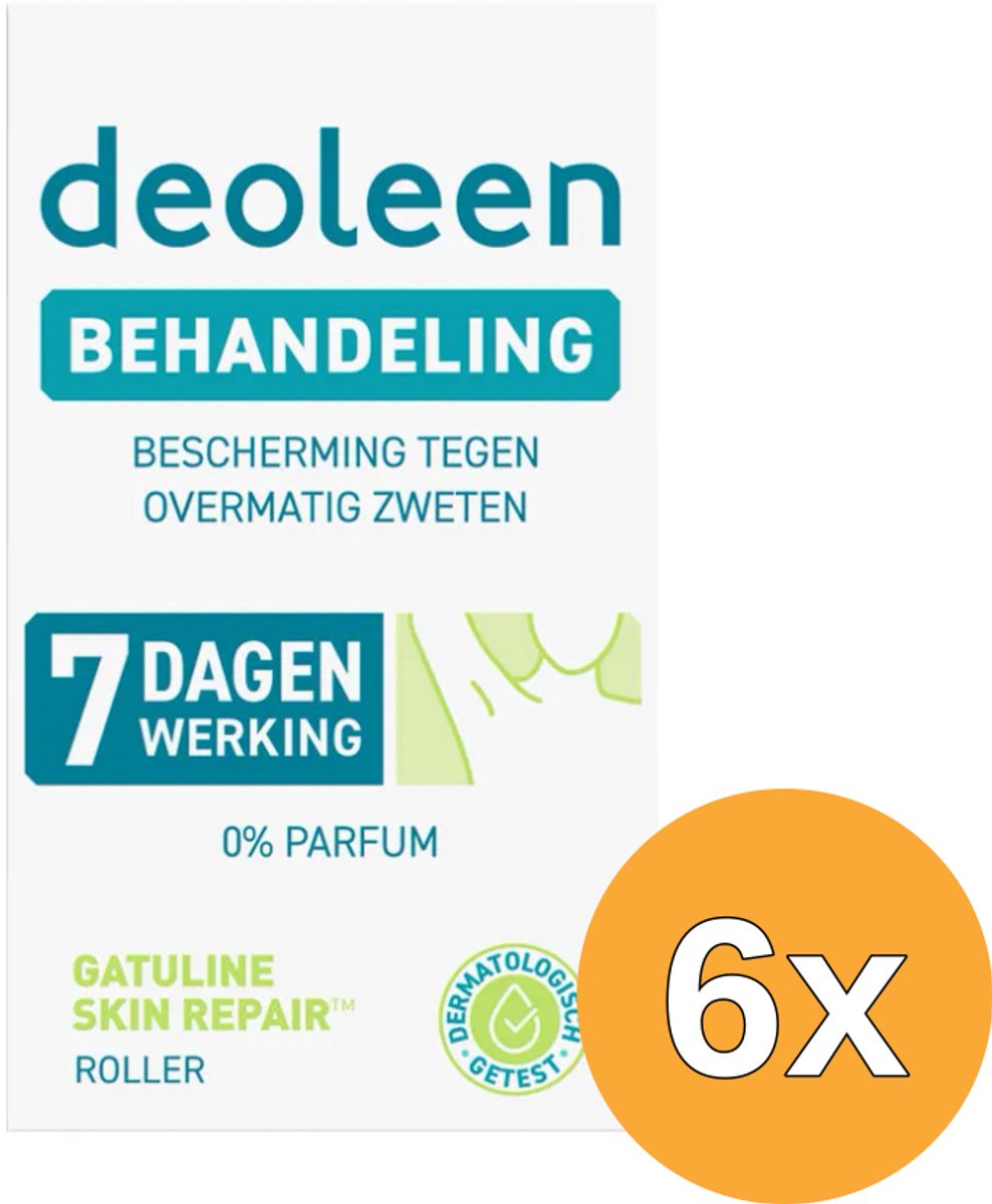 6x Deoleen Behandeling roller - 7 dagen werking (15 ml)