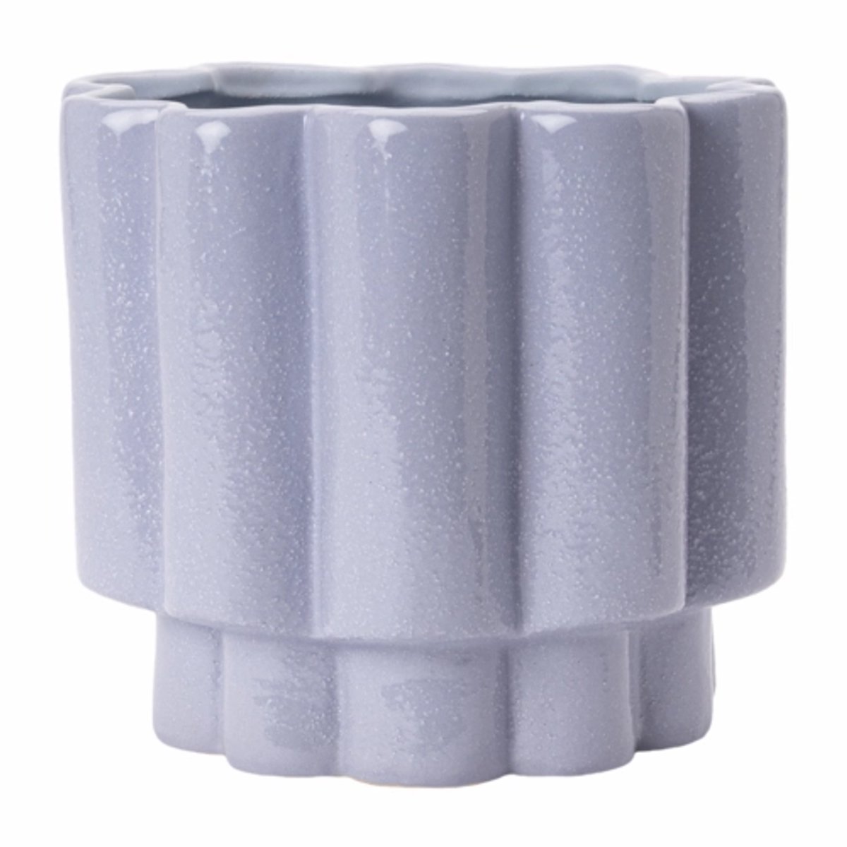 By fonQ Ceramic Vaas Ø23 cm - Blue/Lilac Blue Paars