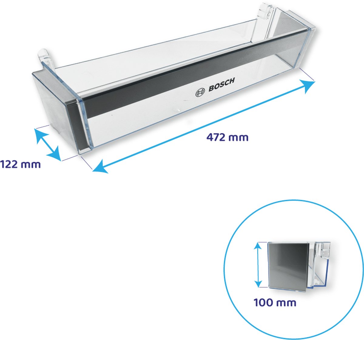 Bosch Koelkast Flessenbak 472x122mm / 00746691