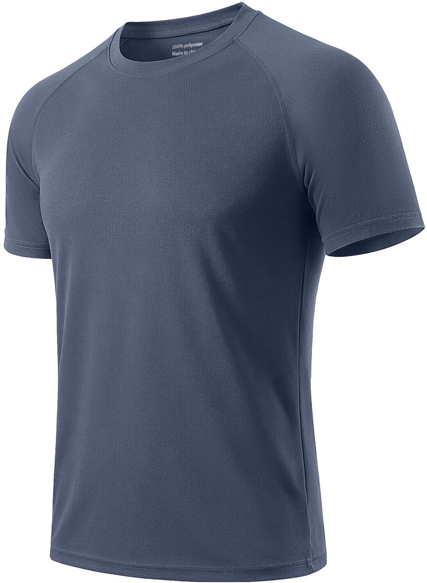 Sport-T-shirts voor heren, 3 of 5 stuks, korte mouwen, sneldrogend en ademend, voor hardlopen en sportschool