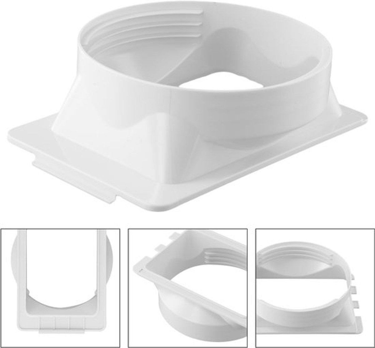 Draagbare Airconditioner Uitlaatslangadapter - 150 mm - Wit — afbeelding 3