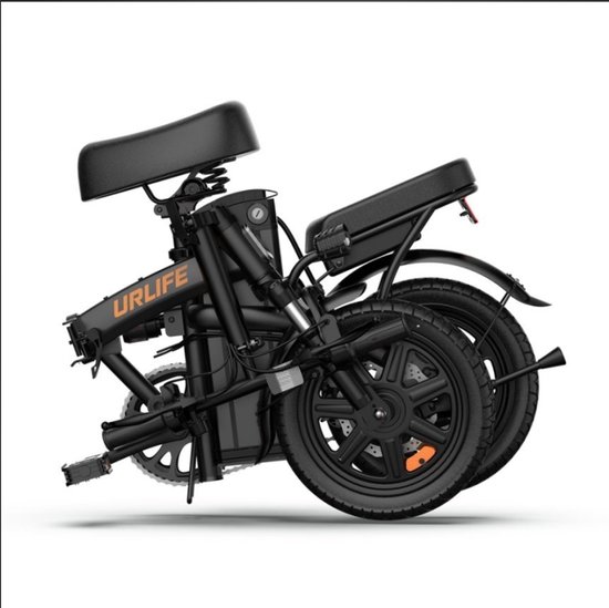 HillMiles Mile1 Elektrische Fiets - Motor 250W - Actieradius 60km - 14 Inch -25km/ - 36V/10.4Ah -vouwbaar E-bike -stads E-bikes & E-Nederland - Zwart van Hillmiles — afbeelding 5