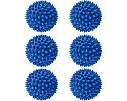 Livenzo Drogerballen - Wasbollen - 6 Stuks - Siliconen - Sneller droog - Anti-kreuk - Blauw