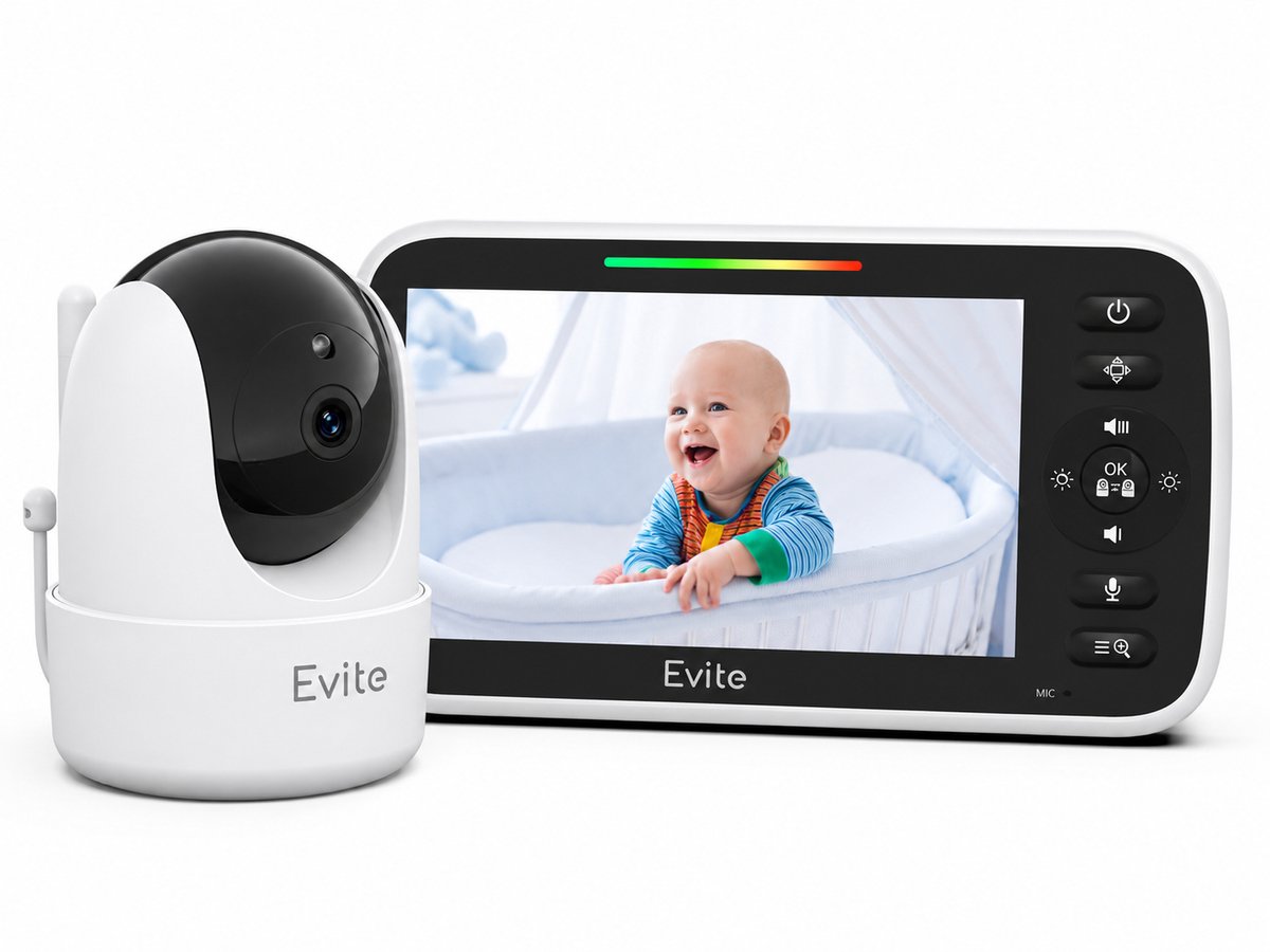Evite Babyfoon met Camera Full HD 5.0 Inch Scherm