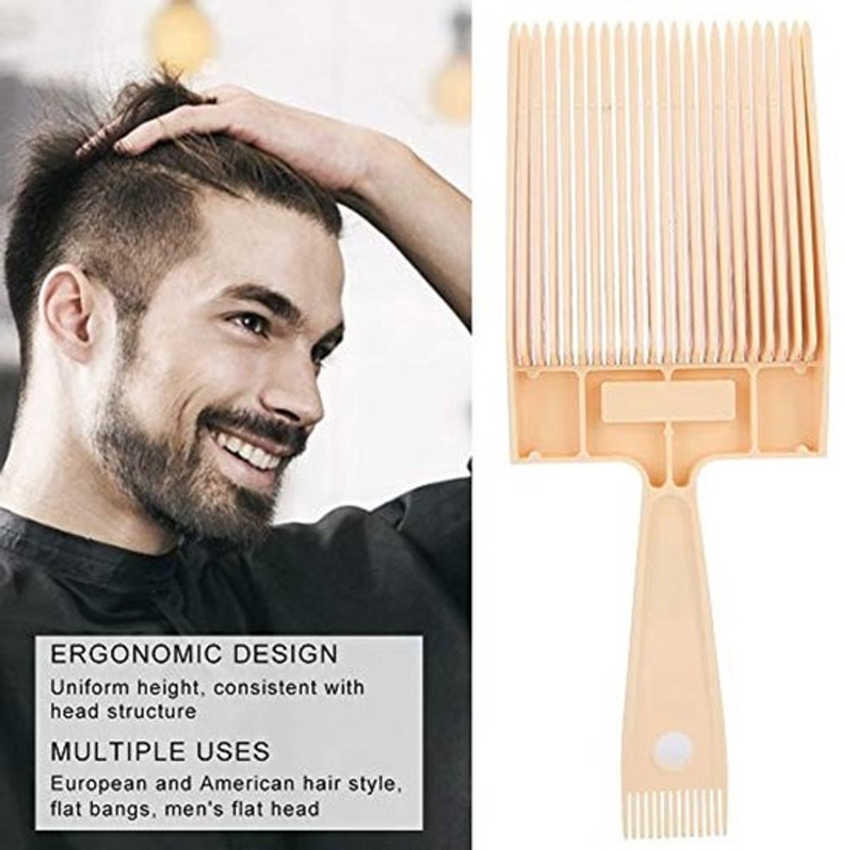 Gouden kroon - Kapsel Kam - Plattopgives - Ergonomisch - Compact