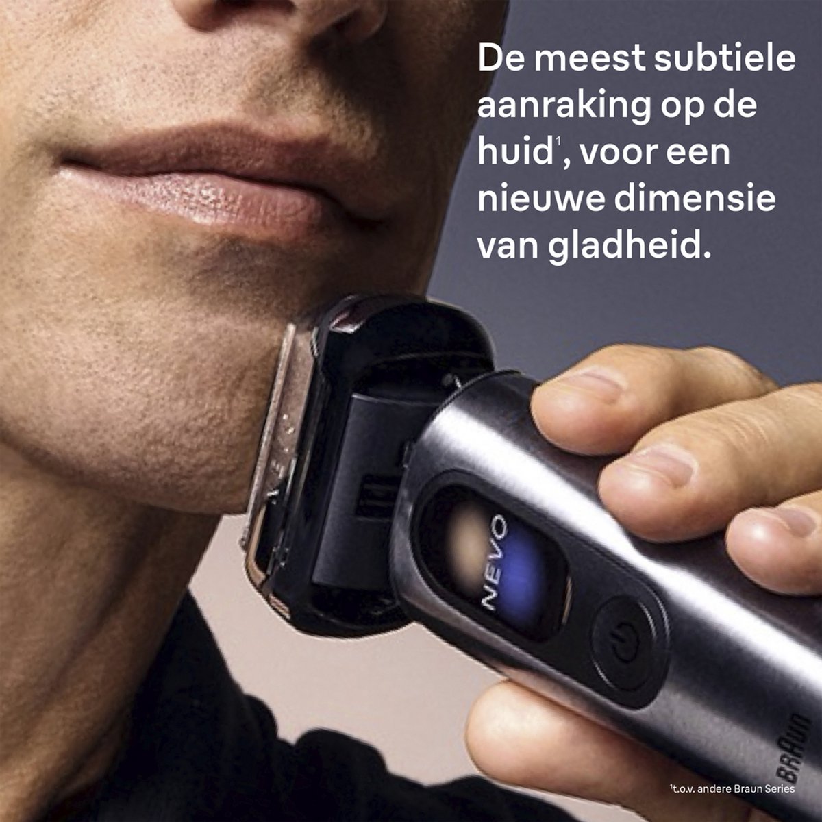 Braun NEVO Elektrisch Scheerapparaat - met AeroTouch-technologie - Smart display - Inclusief 7in1 NEVO Care System - Reisetui met Stroomvoorziening - NEVO17010C - Grafiet - Scheerapparaat voor Mannen thumbnail 6